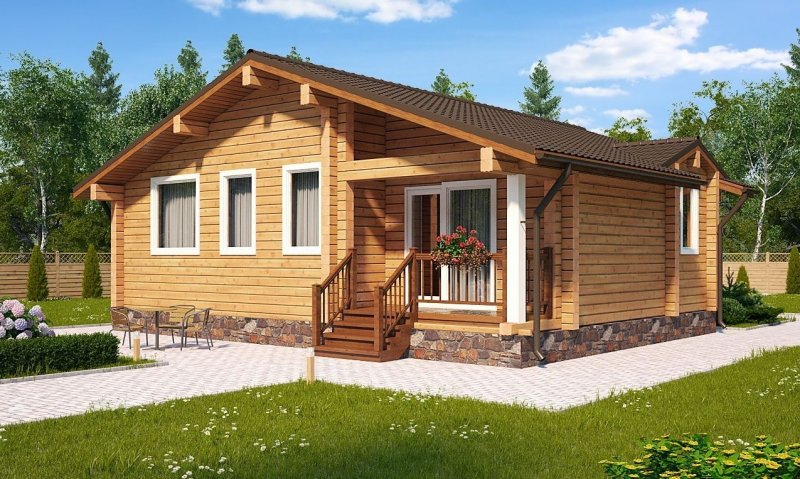 Дом из клееного бруса 100м2 Детинец