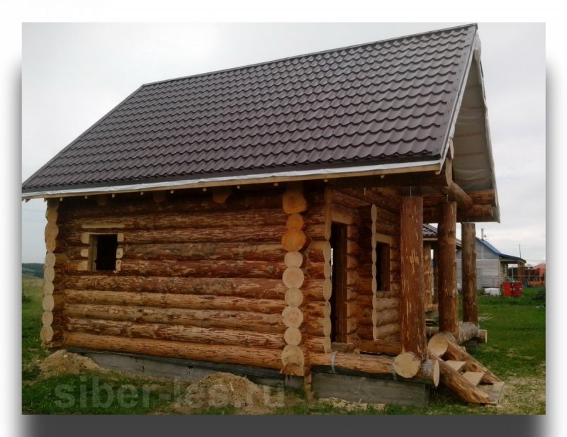 Баня из круглого бревна