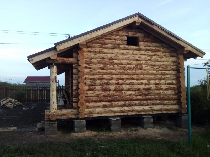 Сруб 6-6 из окоренного бревна