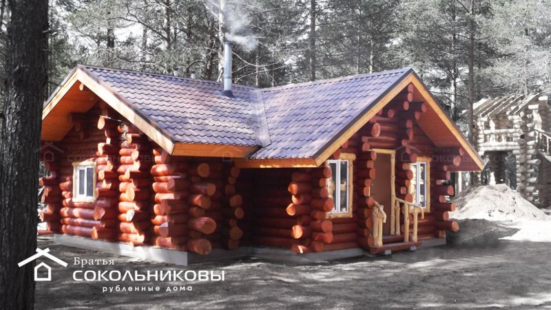 Проекты домов из окоренного бревна