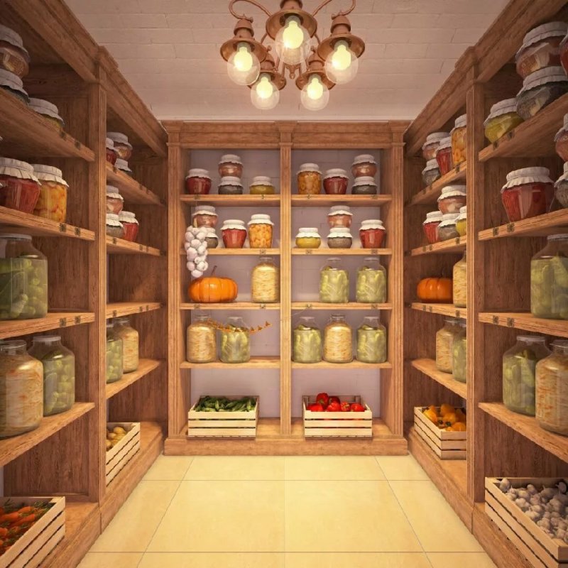 Кладовка для продуктов в частном доме