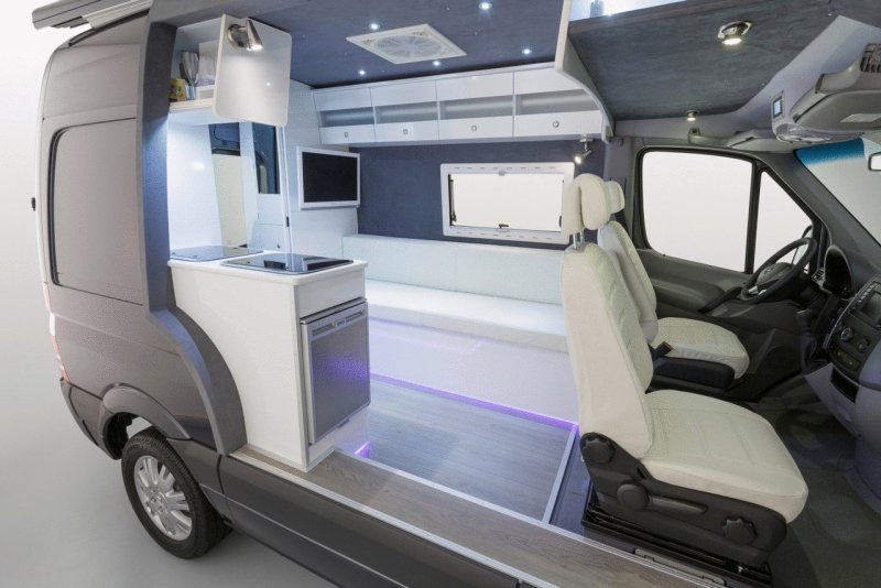 Mercedes Sprinter Camper van Interior