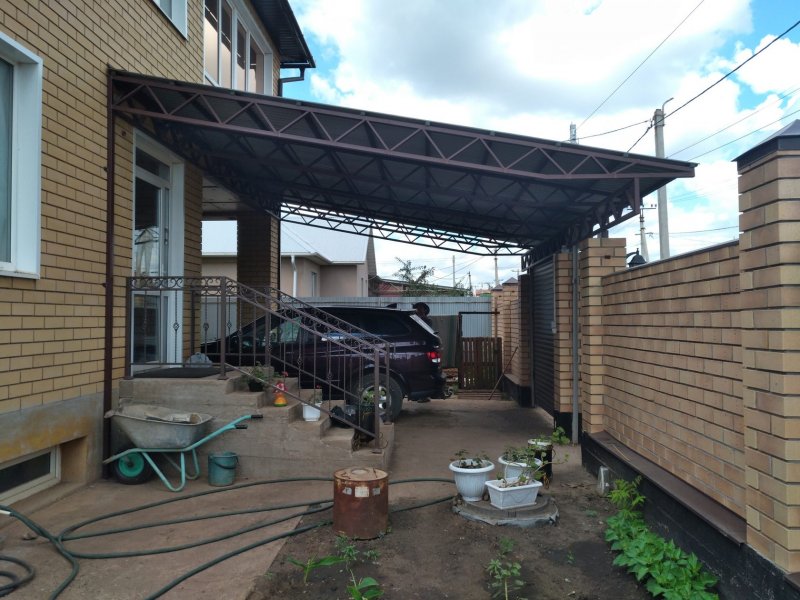 Каркас крыши пристройки