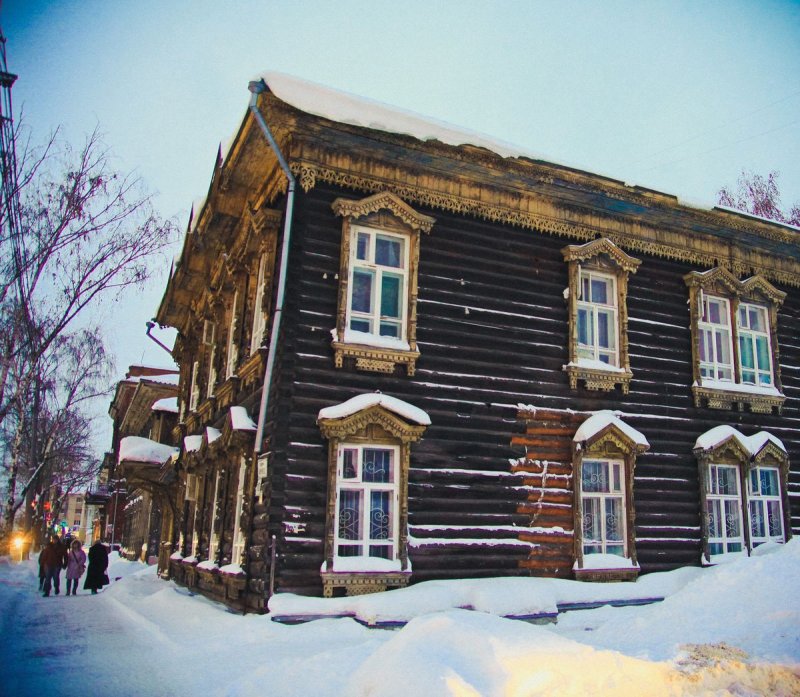 Тройка городов деревянное зодчество Томск