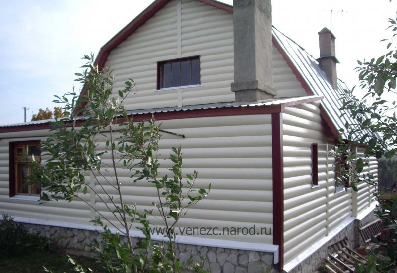 Сайдинг FINEBER Blockhouse Классик колор Сакура