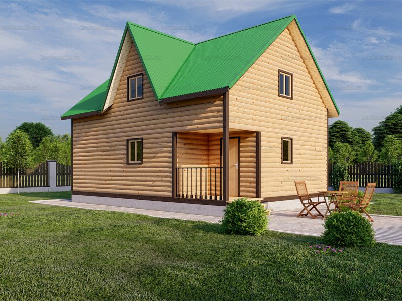 Дом баня 6х6 из бруса 150х150