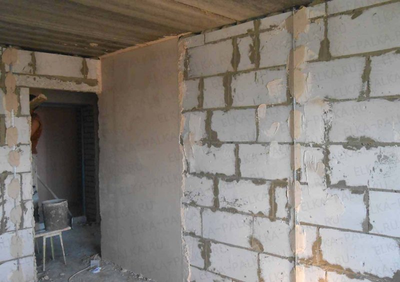 Дом из газобетона изнутри
