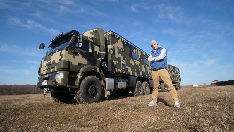 КАМАЗ автодом 43118 с прицепом