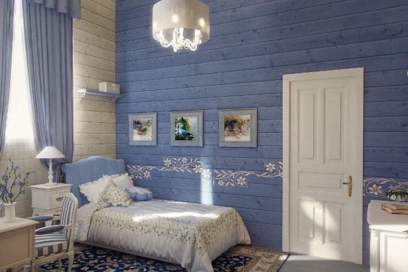 Tikkurila зеленый имитация бруса