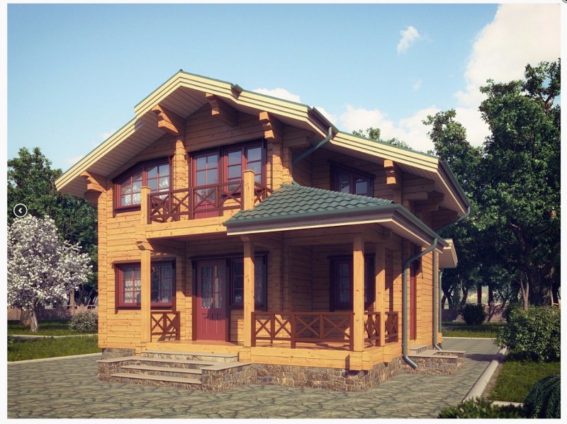 Деревянный дом 100 кв
