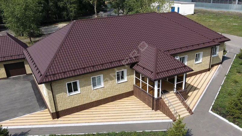 Металлочерепица Velur Grand line 8017