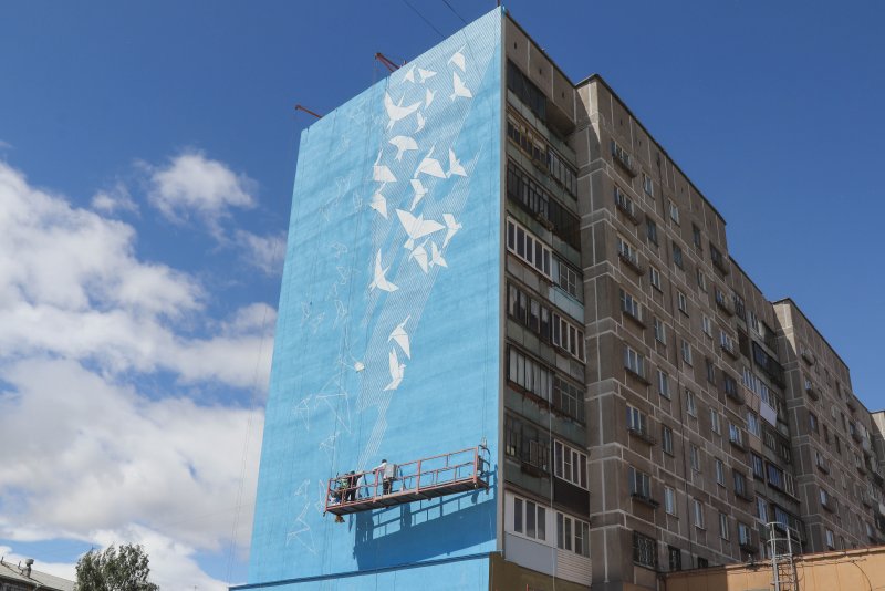 Фасад панельного здания