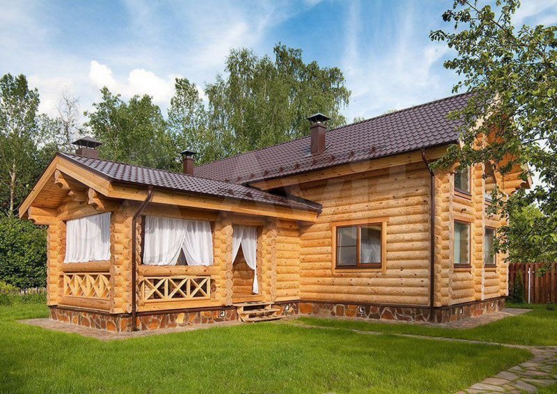 Оцилиндрованное бревно дом