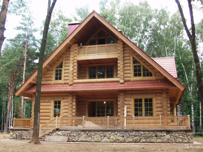 Дом из бруса кругляка