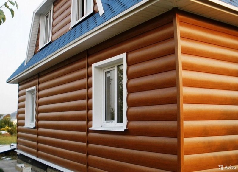 Металлосайдинг блок Хаус профиль