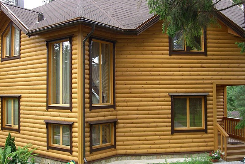Отделка фасада блок хаусом