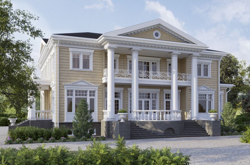 Дом Honka в стиле русской усадьбы XIX века