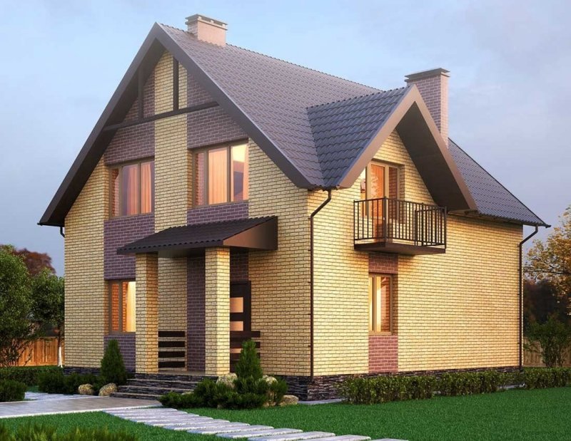 Дом кирпичный 110 кв.м с мансардой