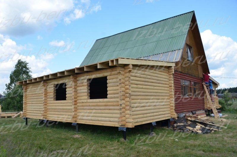 Пристрой из сруба