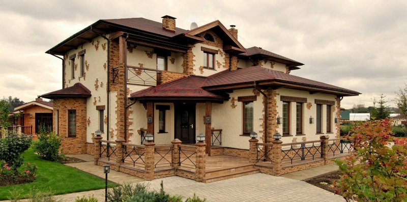 Дом в стиле Кантри фасад