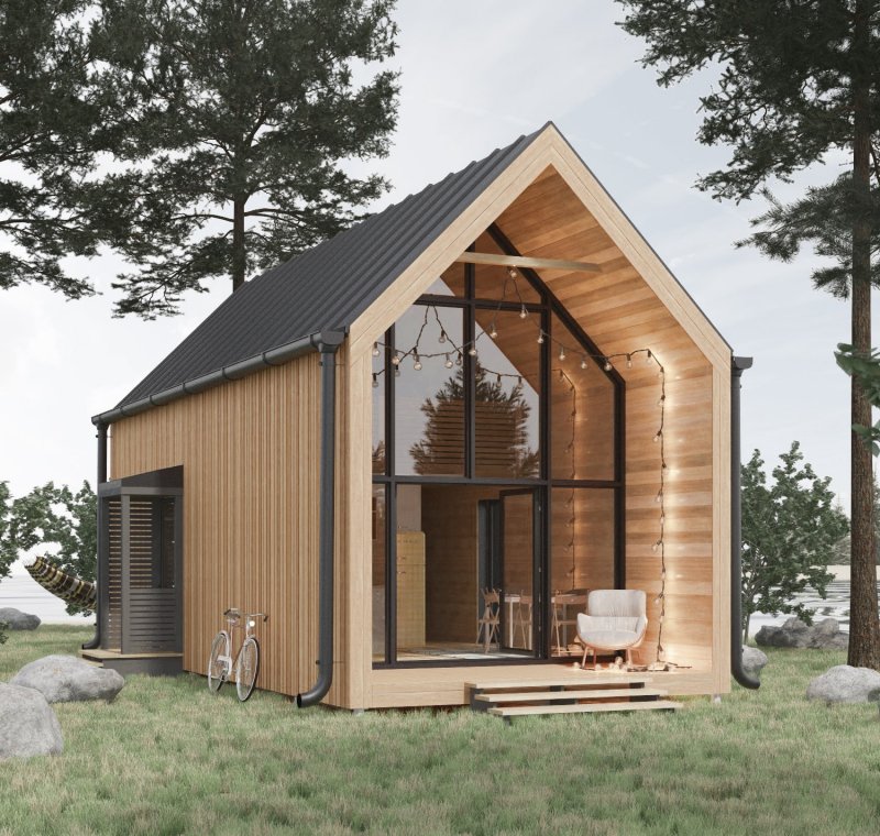 Модульный дом Barn House