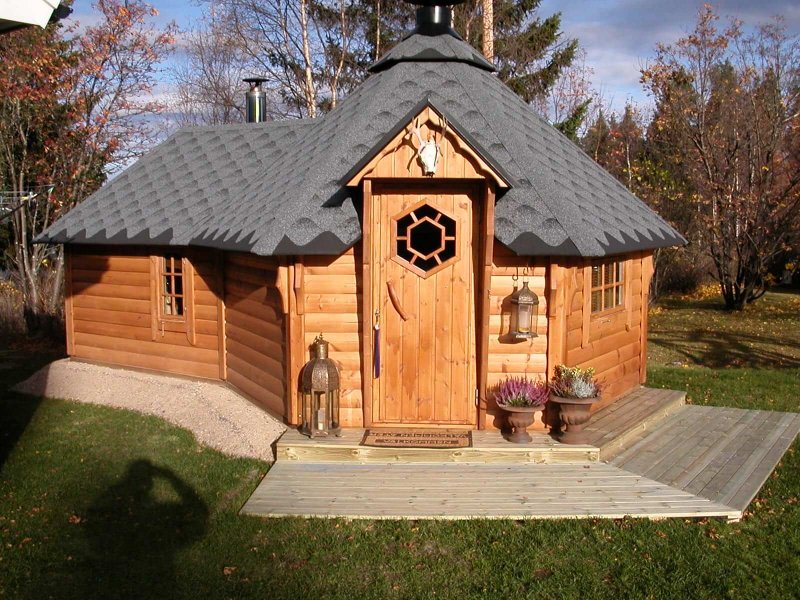 Финский гриль домик баня