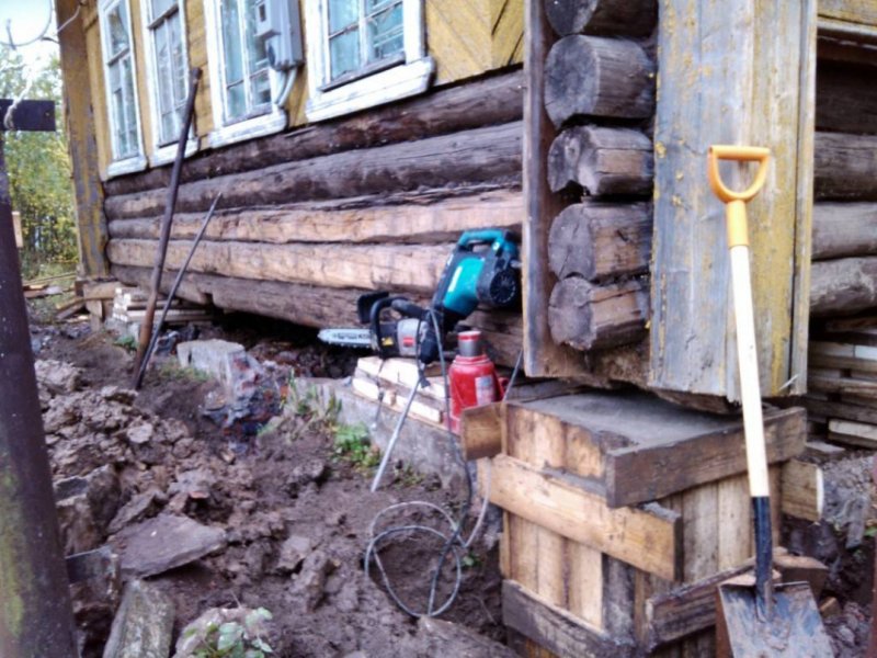Фундамент старых деревянных домов