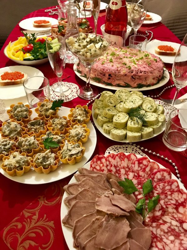 Праздничный стол домашний