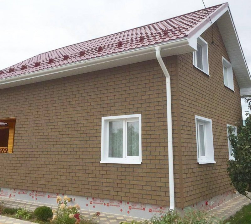 ТЕХНОНИКОЛЬ Hauberk фасадная плитка, кирпич