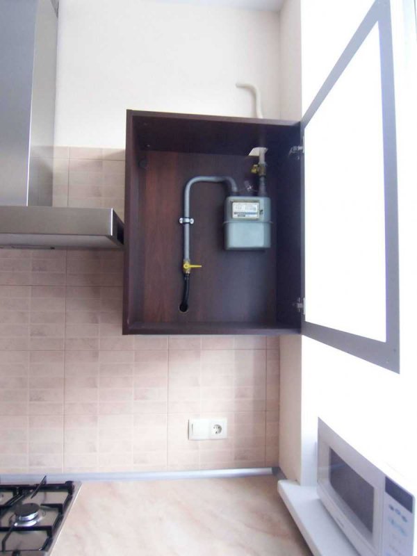 Спрятать газовый счетчик