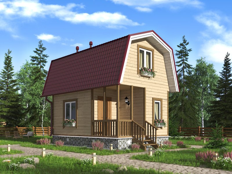 Каркасный дом 6х4
