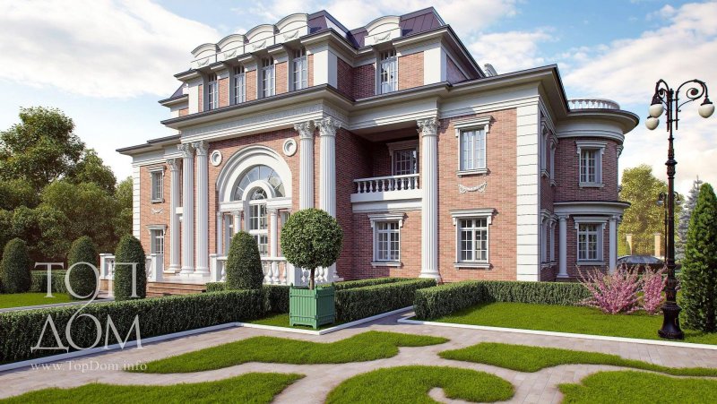 Фасады домов в стиле Ампир
