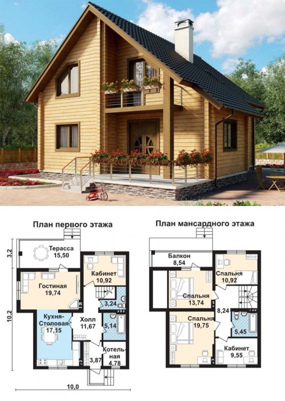 Проекты каркасных домов с планом