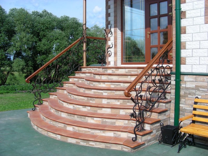 Опалубка для круглого крыльца
