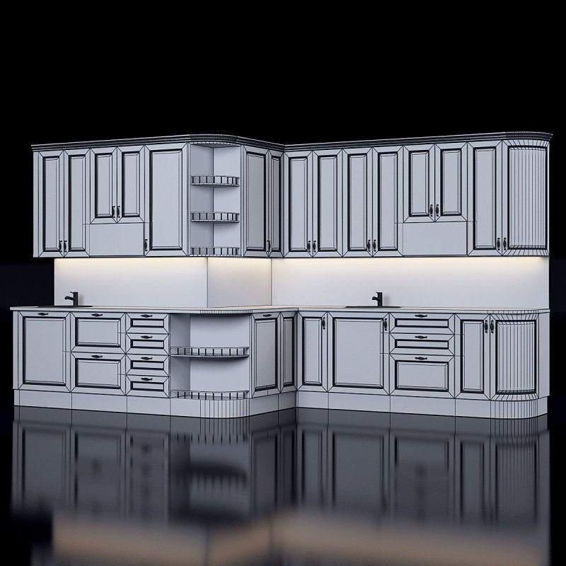 Кухни Arva 3d model