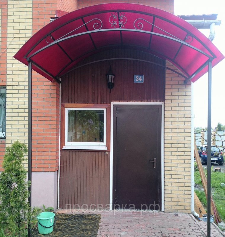 Козырек на входную дверь