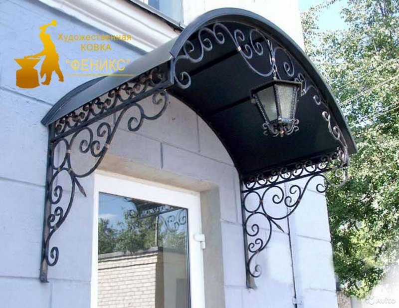 Козырек ковка