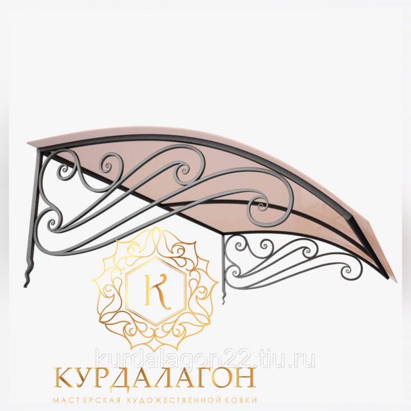 Навесы над крыльцом из металла