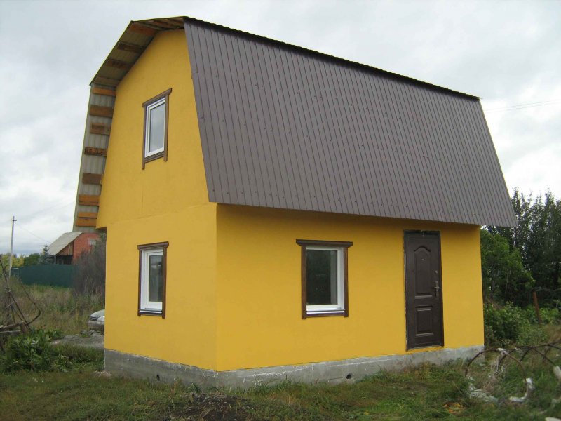 Садовый домик из газоблока