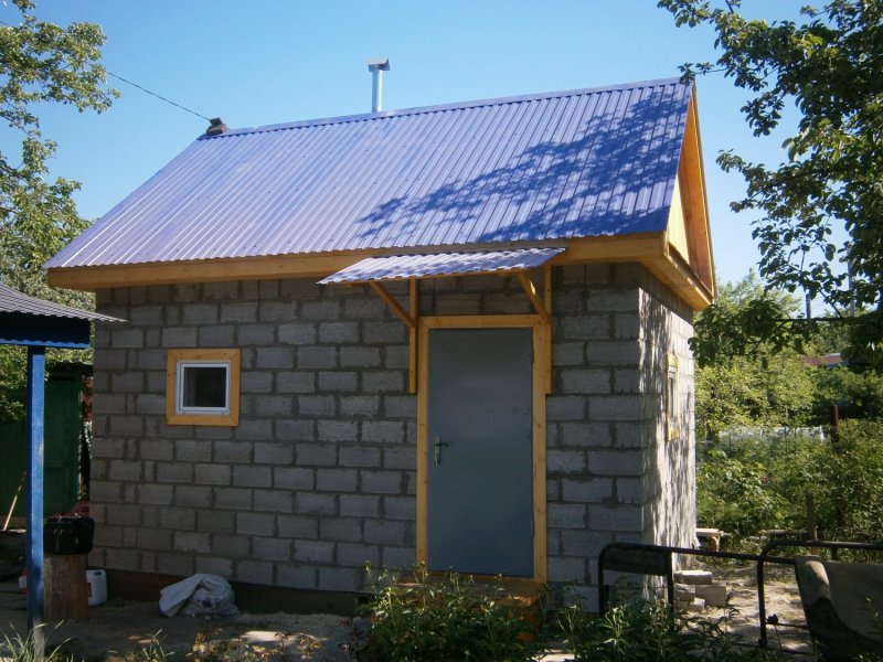 Дачный домик из газоблоков
