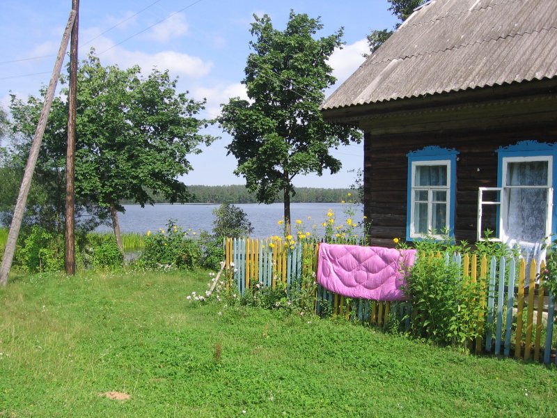 Деревня дома лето