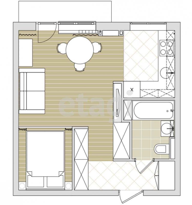 Планировка квартиры 30кв м квадрат