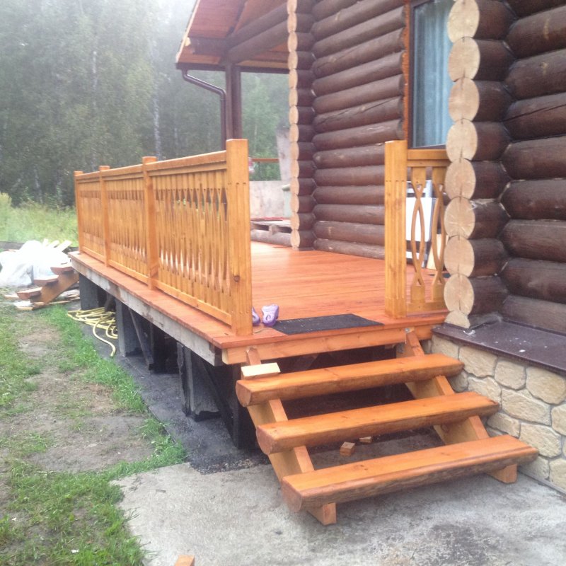 Ступеньки в баню