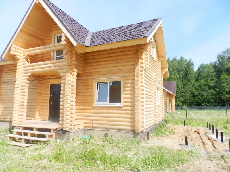Домики из калиброванного бревна