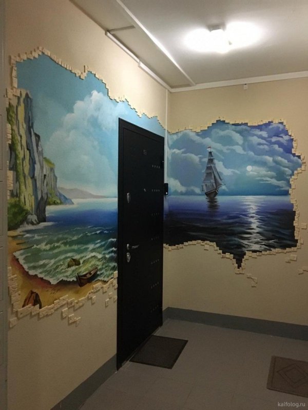 Фрески в подъездах