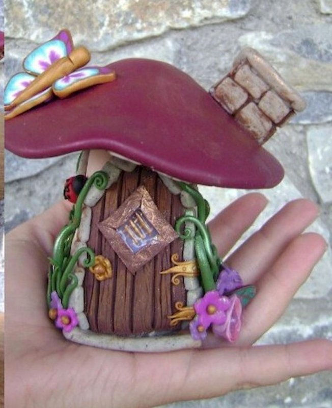 Сладкие домики из глины