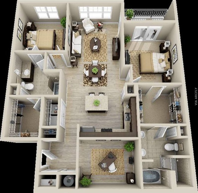 Floorplan 3d проекты