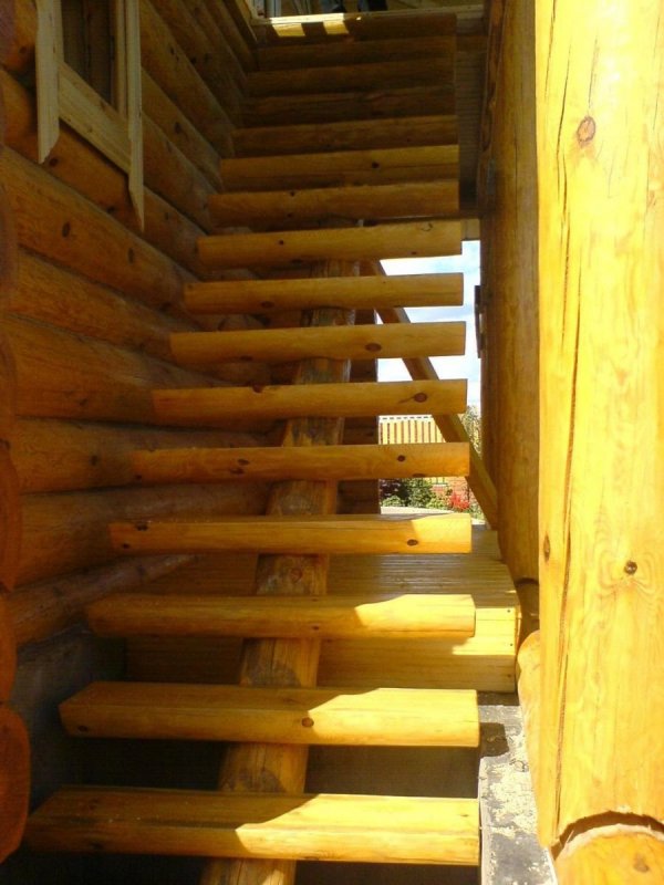Лестница из осины