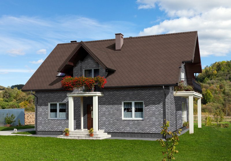 ТЕХНОНИКОЛЬ Hauberk фасадная плитка шотландский кирпич
