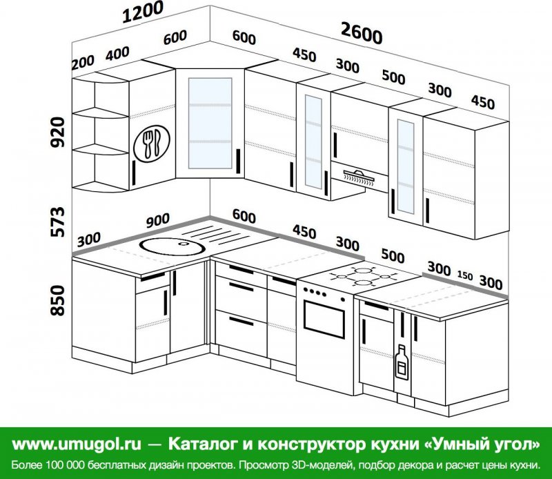 Кухни волна 2100